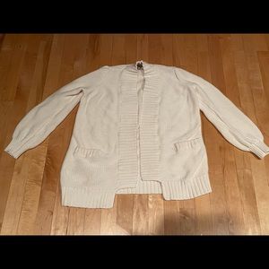 LOFT White Cardigan